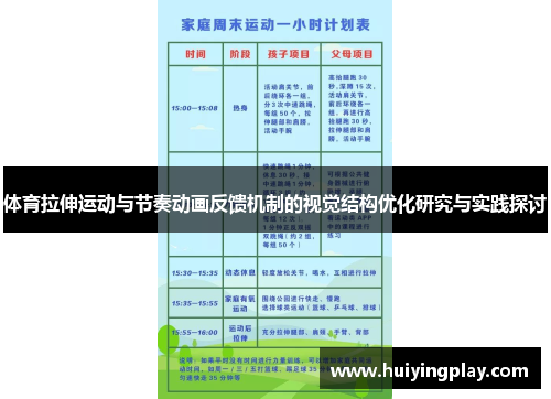 体育拉伸运动与节奏动画反馈机制的视觉结构优化研究与实践探讨